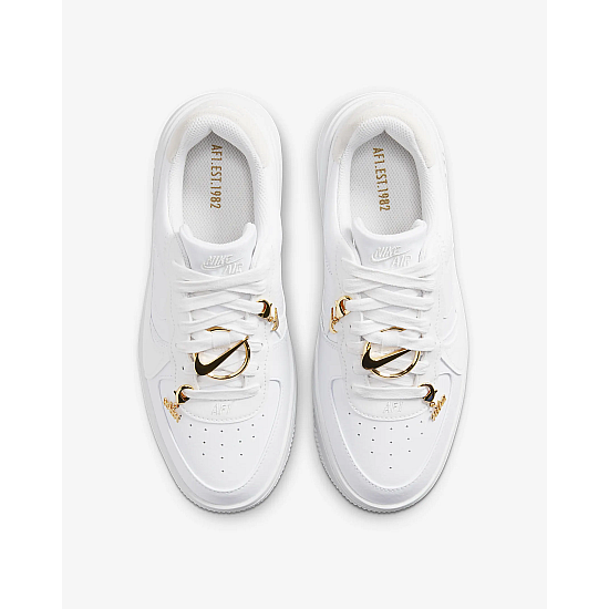 Nike Air Force 1 Low Wmns PLT.AF.ORM White/Metallic Gold