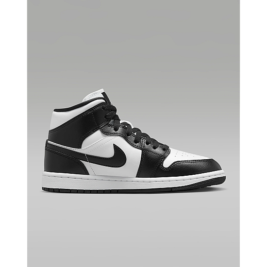 Air Jordan 1 Mid Panda White/White/Black