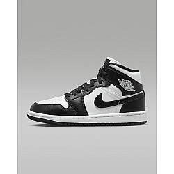 Air Jordan 1 Mid Panda White/White/Black