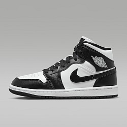 Air Jordan 1 Mid Panda White/White/Black