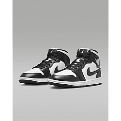 Air Jordan 1 Mid Panda White/White/Black