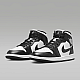 Air Jordan 1 Mid Panda White/White/Black