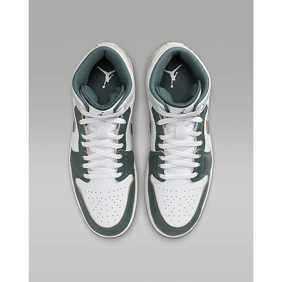 Air Jordan 1 Mid SE "White/Sail/Neutral Grey/Oxidised Green"