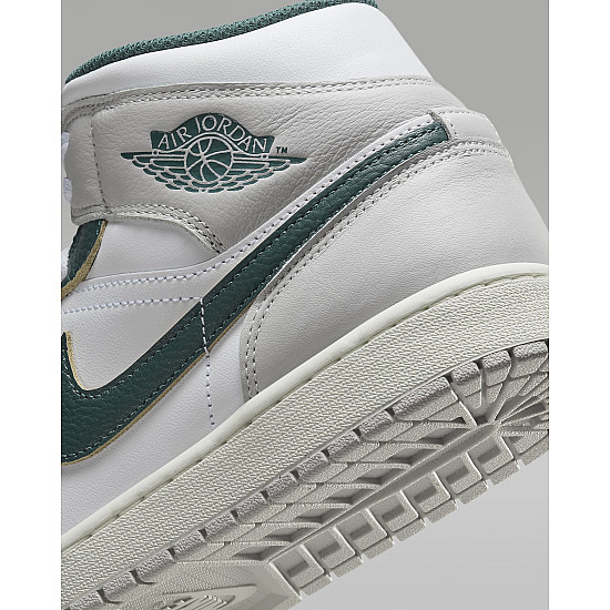 Air Jordan 1 Mid SE "White/Sail/Neutral Grey/Oxidised Green"