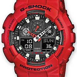 G-Shock watch GNT ANADIG PU RED