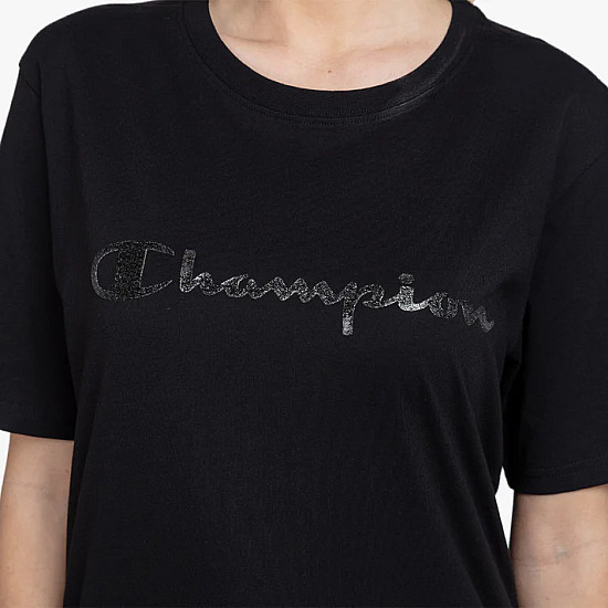 Champion Lady Logo T-Shirt Black