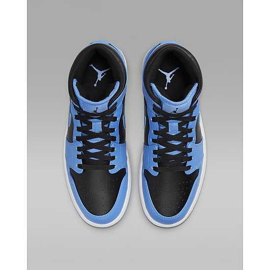 Air Jordan 1 Mid University Blue/White/Black