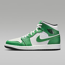 Air Jordan 1 Mid  Lucky Green/White