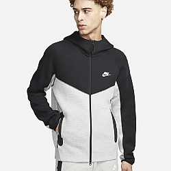 Hanorac Nike Sportswear Tech Fleece Windrunner Dark Grey Heather/Black