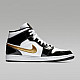 Air Jordan 1 Mid SE Black/White/Metallic Gold