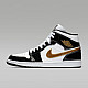 Air Jordan 1 Mid SE Black/White/Metallic Gold