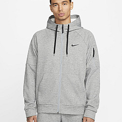 Nike Therma-FIT Full-Zip Fitness Top Dark Grey Heather/Particle Grey
